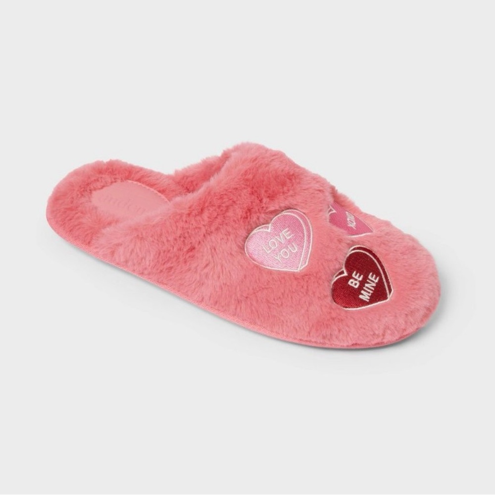 Auden Shaden Candy Hearts Scuff Pink Slippers